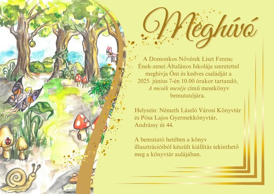 A mesék meséje című mesekönyv bemutatója